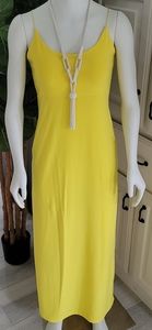 Sunshine Yellow Spaghetti Strap Maxi Dress Size M